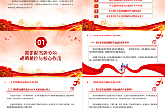 精美创意加强意识形态建设确保国家的长治久安PPT下载