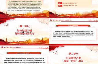 2024发挥党建引领作用壮大村集体经济乡村振兴PPT课件