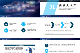 2022无人驾驶汽车PPT科技风无人驾驶汽车现状与未来课件模板