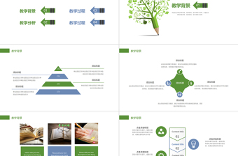 2019绿色教育培训PPT模板