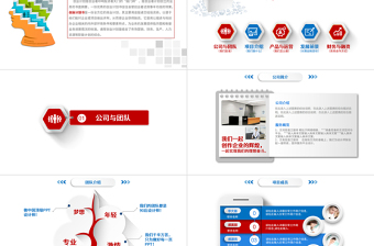 红色大气微立体项目策划PPT模板
