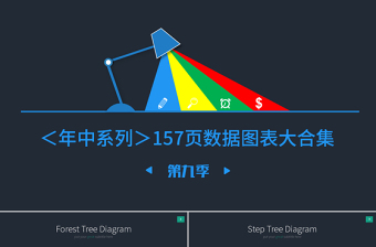 PPT图表楼梯跑