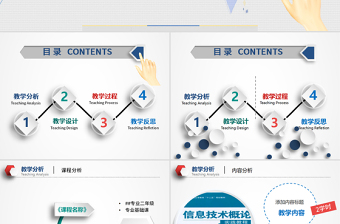 教学设计PPT模板幻灯片教育教学培训PPT信息化微课PPT