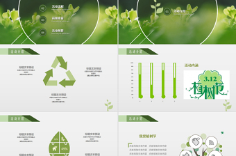 植树节植树造林活动策划PPT模板