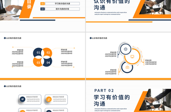 创意商务企业员工培训PPT有价值的沟通培训模板