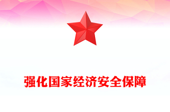 2023国家经济安全PPT精美党政风坚持统筹发展和安全提高防范化解重大风险能力专题课件
(讲稿)