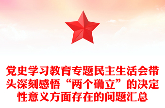 党史学习教育存在问题