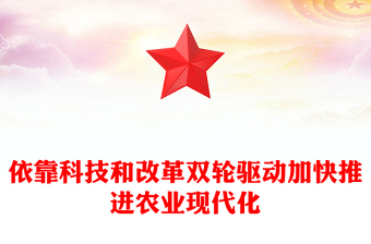 精美风学习总书记对“三农”工作作出的重要指示PPT课件模板(讲稿)