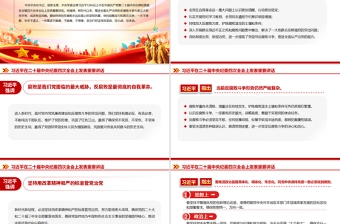 总书记在二十届中央纪委四次全会重要讲话PPT红色精美坚持用改革精神和严的标准管党治党党课