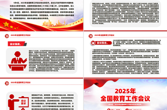 一文读懂2025年全国教育工作会议PPT模板