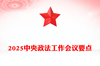 中央政法工作会议要点解读PPT党政风2025政法工作任务课件下载(讲稿)