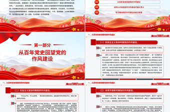 从党史里看作风在实践中悟清廉PPT作风建设微党课