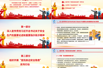 精品2025安全生产月活动通知PPT红色精美人人讲安全个个会应急查找身边安全隐患课件