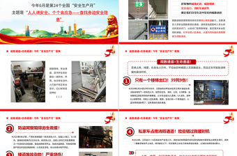 精品2025年全国第安全生产月关于疏散通道等于生命通道安全教育课件模板
