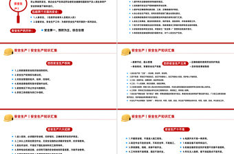 精品全国安全生产月PPT大气创意2025安全生产知识汇集课件下载