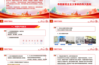 2025中国共产党成立104周年PPT党的百年光辉历程和历史经验课件