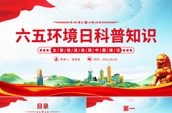 精品2025六五环境日科普知识之全面推进美丽中国建设PPT课件下载