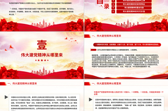 2025弘扬伟大建党精神PPT中国共产党成立104周年主题党课下载