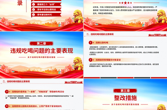 2025关于违规吃喝问题的整改措施PPT全面从严治党课件