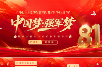 2025党课建军ppt免费