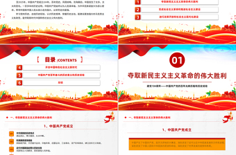 建党104周年PPT大气精美中国共产党的百年光辉历程和历史经验七一党课课件