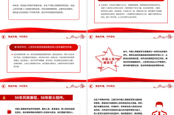 2025铁血军魂不朽荣光PPT纪念中国人民解放军建军98周年课件下载