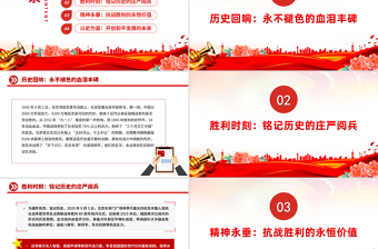 2025年纪念抗日战争胜利80周年PPT党课