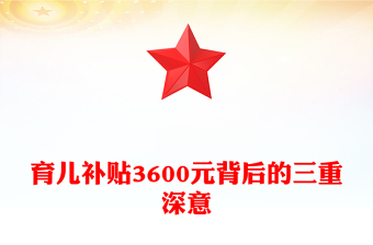 2025育儿补贴3600元背后的三重深意PPT课件(讲稿)