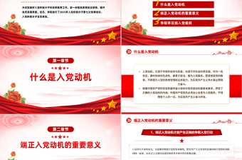 2025端正入党动机 争做合格党员PPT入党积极分子必修党课