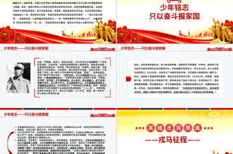 缅怀左权将军PPT太行浩气传千古抗日民族英雄课件下载