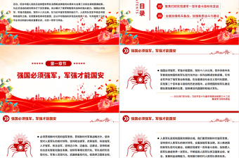 人民军队是党和国家的钢铁长城PPT总书记的部分相关重要论述课件