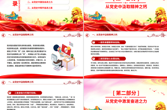 2025党史铭志奋斗复兴PPT党员思想教育党课课件