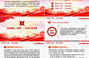 2025新兴领域党建工作汇报PPT模板