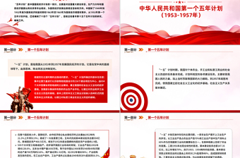 党政风前十四个五年计划内容回顾PPT课件