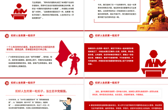 党政风扣好人生的第一粒扣子PPT部队官兵思想教育微党课