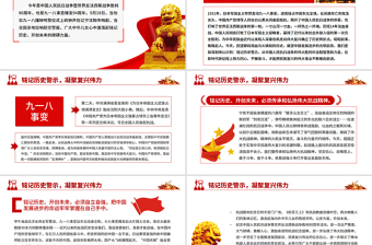 铭记历史警示凝聚复兴伟力PPT纪念抗战胜利80周年主题课件下载