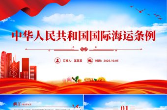 2025新修订版《中华人民共和国国际海运条例》PPT法律法规课件