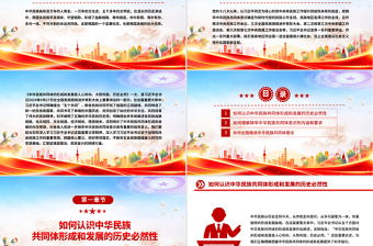 简洁风怎样认识推进中华民族共同体建设PPT党课下载