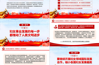 2025妇女是人类文明和社会进步的重要推动者PPT总书记重要论述学习课件