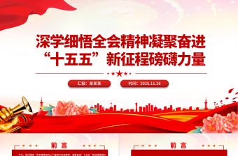 2025深学细悟全会精神凝聚奋进“十五五”新征程磅礴力量PPT党课