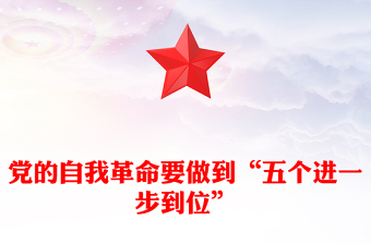 2025推进党的自我革命要做到“五个进一步到位”PPT课件(讲稿)